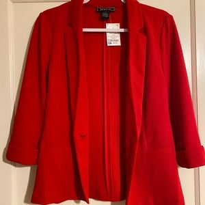 Women's Red Blazer Jacket - Small - NEW WITH TAGS